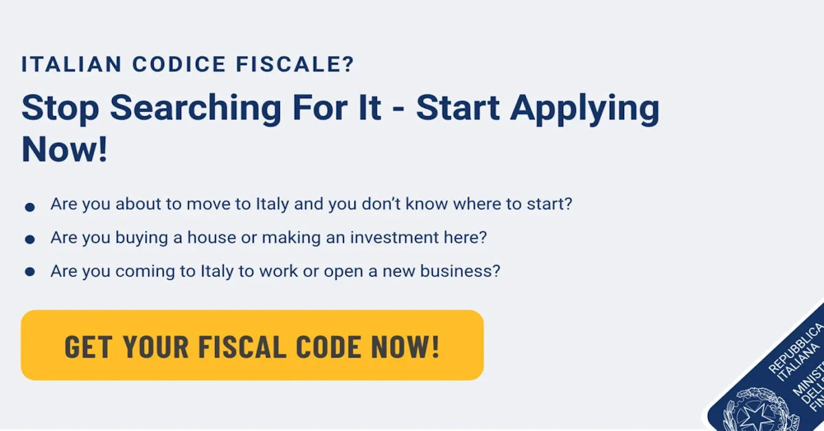Request an Italian Fiscal Code Number | Taxing.It